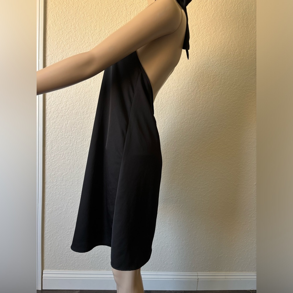 Zara Basic Collection Black Halter Top Dress - image 6